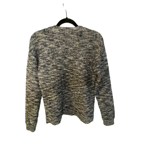 J. CREW Women Blue Marbled Pullover Sweater Small - Picture 5 of 9